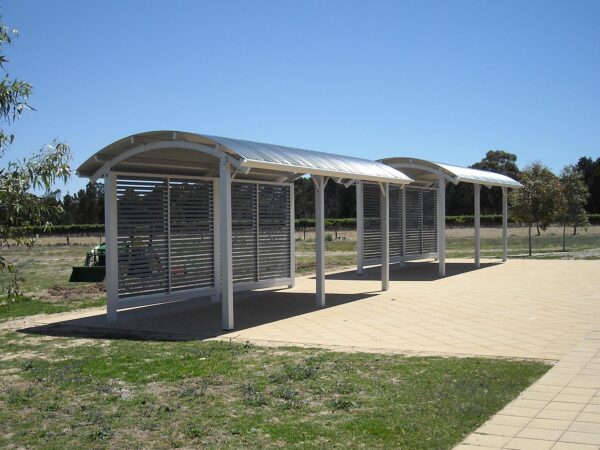 6m x 3m Seaside Shelters with Custom Screening at Tanunda Primary School